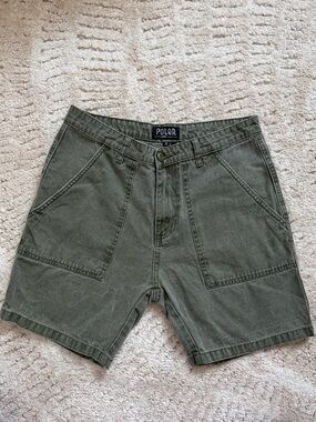 Poler Men's Olive Cargo Shorts